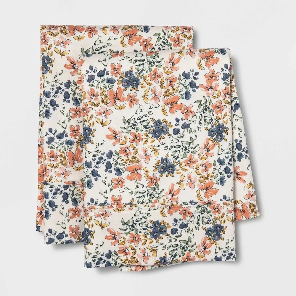 King Printed Performance 400 Thread Count Pillowcase Set Floral - Threshold™